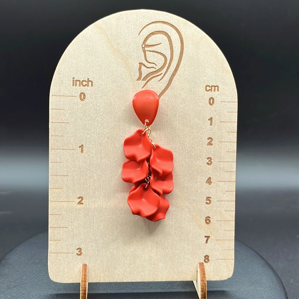 Ophelia Roe Orangey Red Earrings 15$
